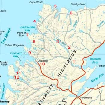 Highland Region Map Reference Highland Region Map Reference