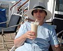 Lynn enjoying a n afternoon drink Lynn enjoying a n afternoon drink